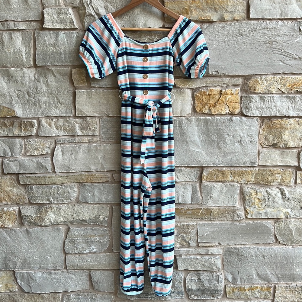 Girls stripped romper